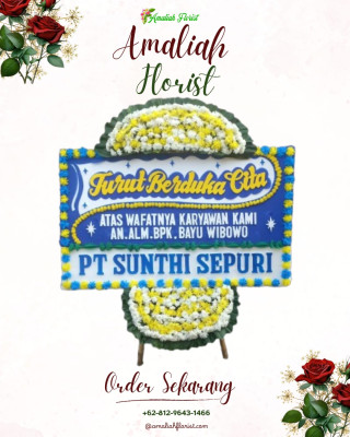 Papan Bunga Duka di Rancasari