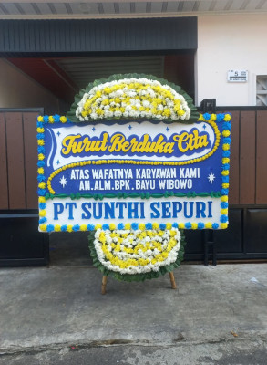 Papan Bunga Duka di Rancasari