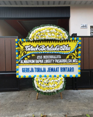 Papan Bunga Duka di Rancasari